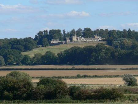 Rockingham Castle viewed from the Welland Valley