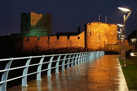 Carrickfergus Castle at twilight