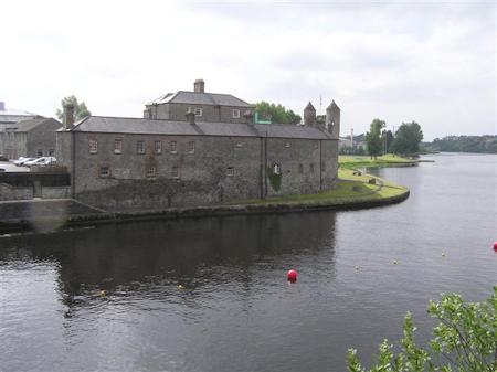 View across the River Erne to the castle