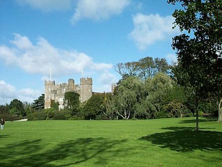 The keep at Malahide set in its picturesque parkland