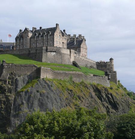 Edinburgh Castle viewed from Princes Street