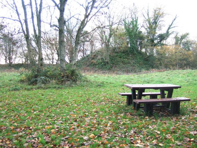 The remains of the motte