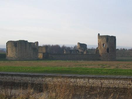View from the south east of the keep and lookout towers