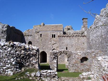 View inside the castle's courtyard